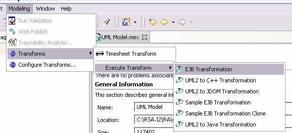 UML-to-J2EE/Java UML-to-C++ Plus sample model-to-model transforms Transformations may be