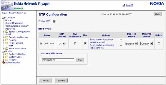 Step 5 Configure NTP You must ensure that time is synchronized between the Defense Center and the 3D Sensors it manages.