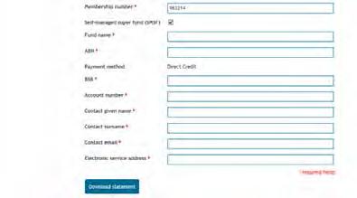 To select a fund begin typing the name of the fund and a list of available funds