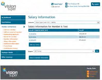Enter the commencement date and the new salary amount and click save.