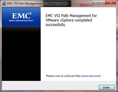 Next. Click Finish EMC