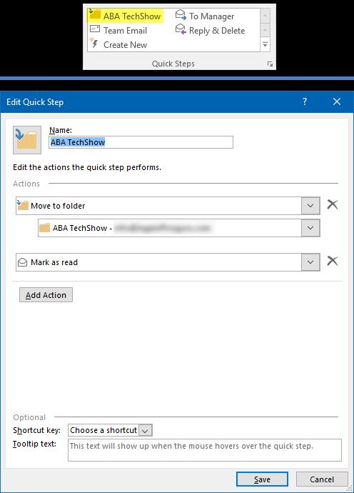 QUICK STEPS o Quick Steps commands are located on the Home tab in Outlook o Think of them as macros you can