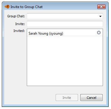 Starting a New Group Chat Before you can start a new Group Chat, the users that you wish to invite to the session must first be in either your Contacts or Classmates tab.