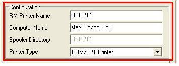 The right column displays properties pertaining to this printer. 2a. Enter the computer name.
