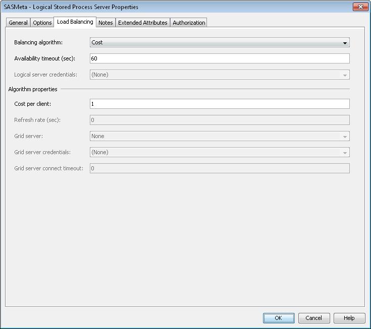 58 Chapter 4 Enabling SAS Applications to Run on a Grid 2. Select Properties from the Actions menu or the context menu. The Properties dialog box appears. 3. Select the Options tab. Display 4.
