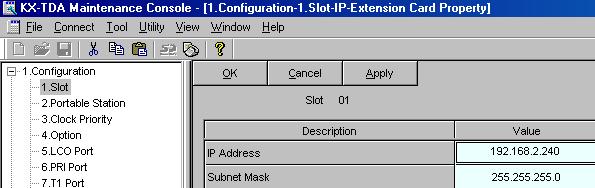 Double-click Slot. c. Click Status of the IP-EXT16 card. d. Set the status to OUS. e. Click Card Type of the IP-EXT16 card. 5. a.