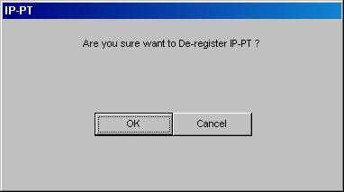 Click OK. If the de-registration is successful, the dialog box will show "De-registration Succeed".
