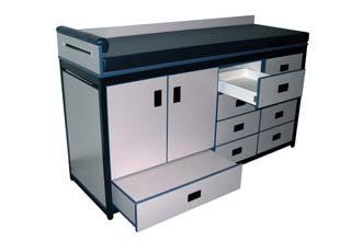 specialized work stations from standard components, eliminating custom