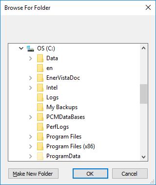 3. Select a folder from where to open existing projects and where to create new
