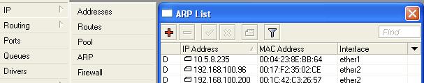 ARP Table ARP table provides: IP