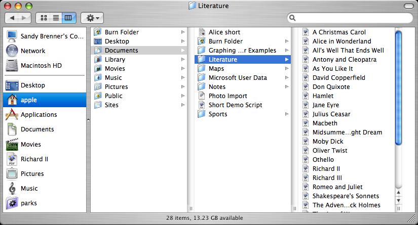 WHERE ARE ALL MY FILES? The Finder is where you can browse stored files. When you look at a Finder window, you can view all the files stored on your computer.