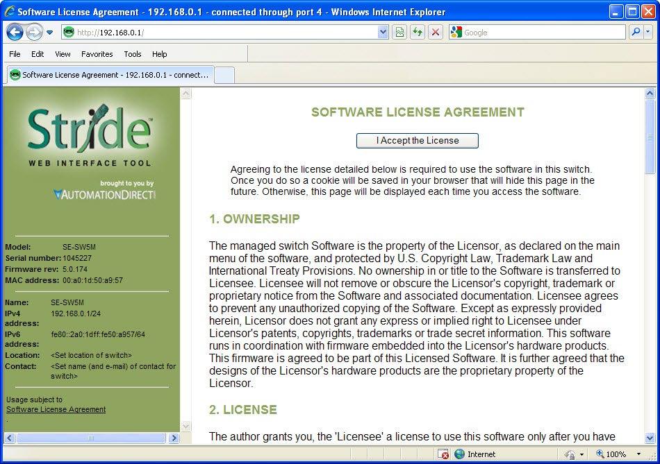 8. Read the Software License Agreement and