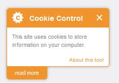 Cookies are then sent back to originating website on each subsequent visit. Cookies are useful because they allow a website to recognize a user s device (See Figure 3) Figure 3: Cookie Control 3.