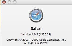 . Select Safari from the tool bar. Choose About Safari to view the version.