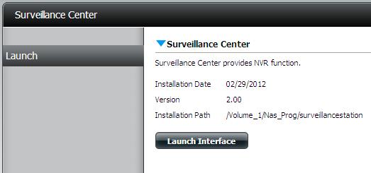 Step 6 - Double-click the Surveillance Center. This leads to the Surveillance Center details panel.