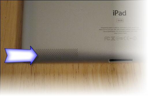 Dock Connector- To sync and charge your ipad, you will connect your cord to the dock connector.