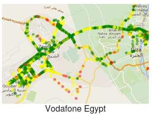 Etisalat Egypt Quality of Coverage over Giza The MOC system can be