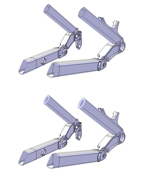 Session 5E: Modelica Tools 3 Figure 11: Modelica model of the bicycle rear suspension A function call in Dymola triggers the package generation in the working directory of the CATIA assembly product.
