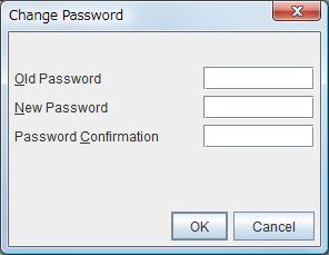 Cluster properties Set a password to connect to the WebManager in the reference mode. Click Change to display the Change Password dialog box.