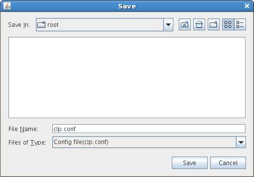Saving configuration data Saving configuration data The configuration data can be saved to a file system or to media such as a floppy disk.