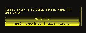 Rotate knob () to highlight Status. Press knob to select. 5. The next screen displays the status of the Z/IP ONE (V).
