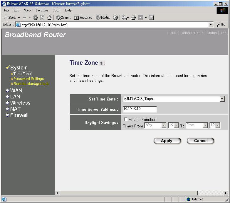 Chapter 1 Quick Setup The Quick Setup section is designed to get you using the broadband router as quick as possible.