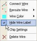 In addition to being able to change the color of the wire, it is also possible to change the method used to display the wire graphic.