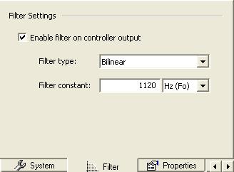 The Controller Type: drop down selection box includes choices for P, PI, PD and PID controller topologies (Proportional, Integral, Differential) The Offset Compensation control adds DC offset to the