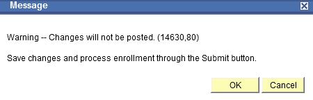 To review the details of the error, click the Errors link. 29. Note: The Errors Text displays the reason that the enrollment action was not processed.