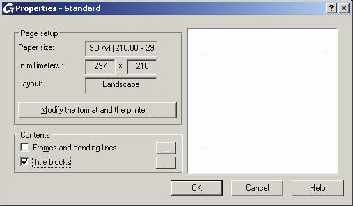Instructions Next, modify the drawing orientation: 1. Click Modify the format and the printer. 2.