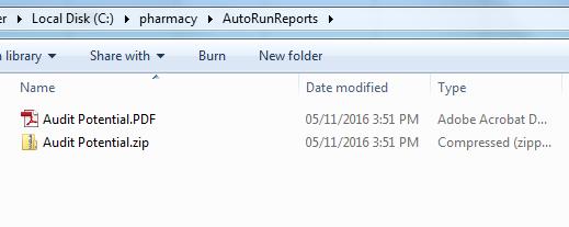 AutoRun Report Folder In addition the user