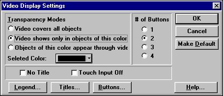 Creating a Video Display In the drawing below, pressing button 0 displays title 0, and pressing button 1 displays title 1.