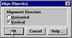 Editor Basics Aligning Objects Align object option aligns the selected object to a vertical or horizontal coordinate. To align panel objects: 1.
