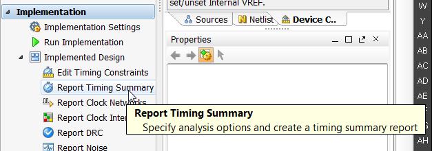 Step 4: Implementing and Generating Bitstream Figure 8: Analyze Timing Results 8. In the Report Timing Summary dialog box, click OK. 9.