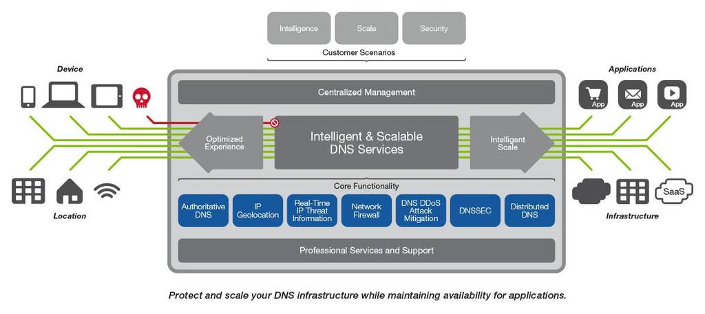 Flexible and Secure DNS Infrastructure Mitigate DNS DDoS Attacks