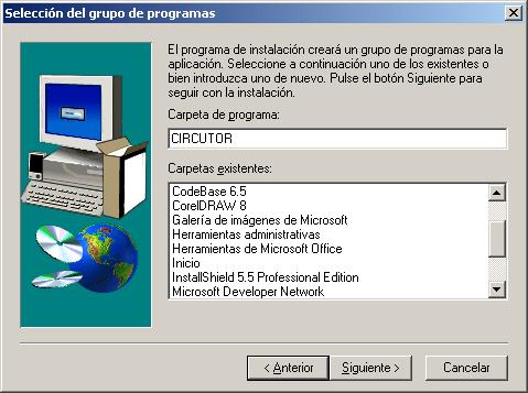 Once the folder, in which the Power Vision software will be installed, has been selected, click the Next button.