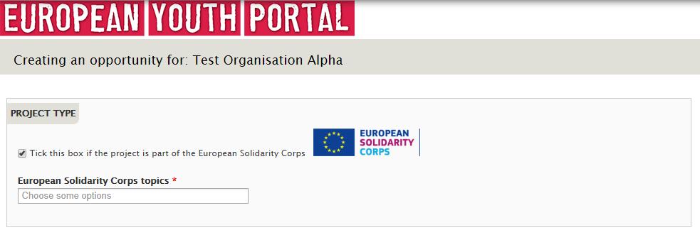 2 Section 2: European Solidarity Corps opportunity 2.
