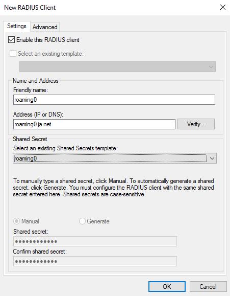 12. Add NRPS as RADIUS Clients For your NPS ORPS to receive incoming RADIUS requests from the NRPS servers, these must be added to your NPS server as RADIUS clients.