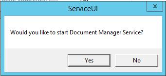 A list of all tables created by the Document Manager is shown below.