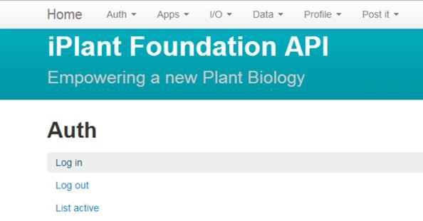 Overview of the iplant Foundation API iplant Collaborative offers a low-level, HTTP- and command-line level API that