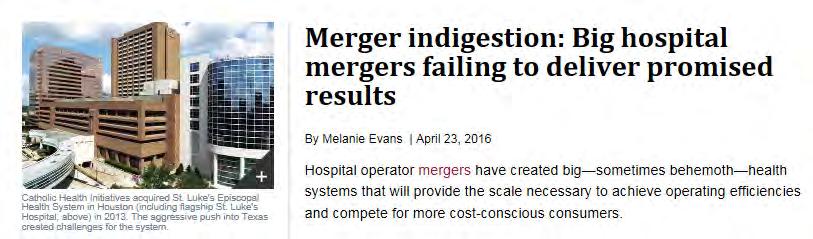 MERGERS AND ACQUISITIONS Failed System Have