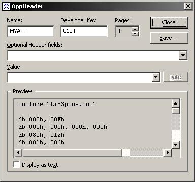 1 Introduction Introduction The AppHeader Utility (AppHeader) is designed to facilitate creating TI-83 Plus and TI-73 application headers.