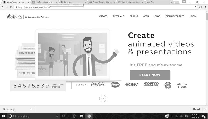 You can create a PowToon from a Ready-Made presentation or start from Scratch with or without a template.