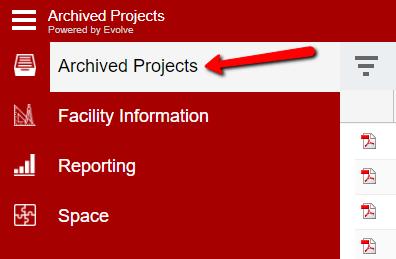 If that is the case, choose Archived Projects from the menu at