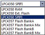 3) MCB4300 Flash Memory Programming: µvision contains projects to run your programs in internal RAM, external Flash (EMC), SPIFI Flash and internal Flash.