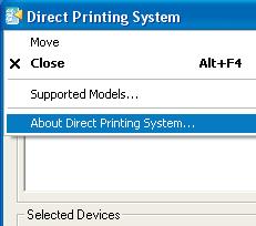 Printing System from the popup menu.