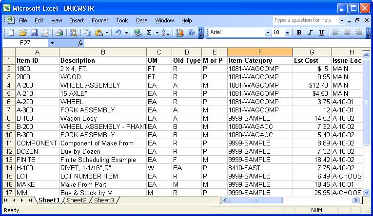 6 Click OK on the final screen. Your data should now be visible and organized into columns on your spreadsheet. Click File Save As and save your spreadsheets as a *.csv file type.