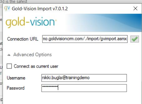 Note: If we host your Gold-Vision you will need to select Advanced Options, untick