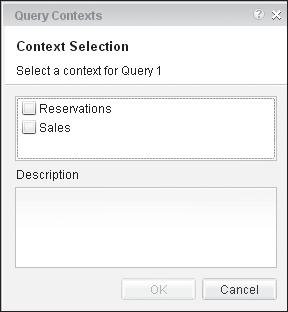 2 Creating New Documents and Queries 2.5 Saving Your Document in the BI Platform Repository The OK button remains disabled until you have properly answered the required prompts.