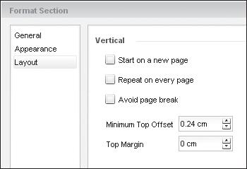 3 Creating a Report in Web Intelligence 3.2 Sections and Breaks Figure 3.9 shows the structure view of the report that contains the section added in the previous step.
